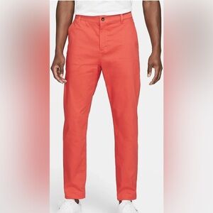 Nike Dri-Fit UV Chino Golf Pants Size 34X32 Track Red DA4089-631 NWT